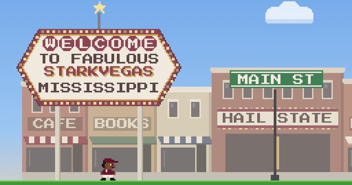 Super Kamario Bros. World 1-1 on Main Street in Starkville
